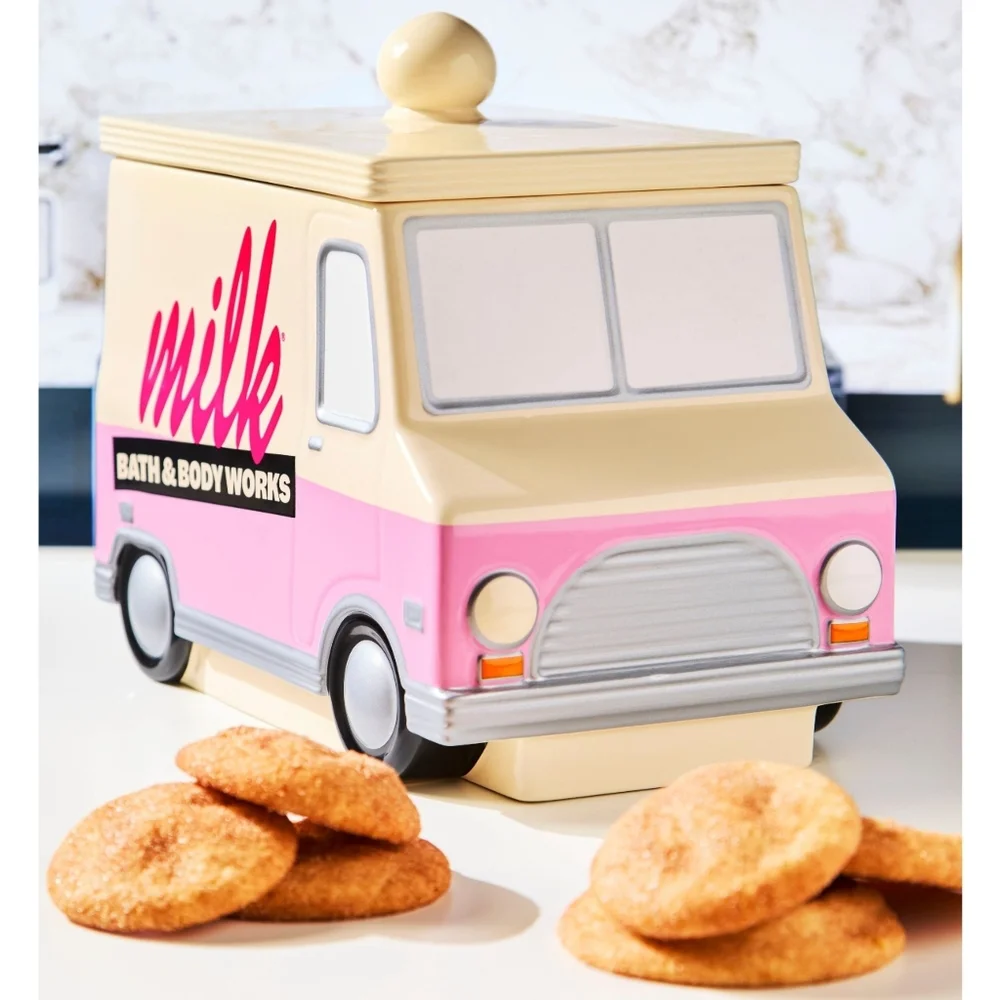 Bath & Body Works Ceramic Milk Bar Truck Large Collectible Cookie Jar NEW in Box